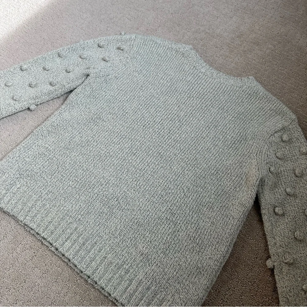 All:Row Chunky Knit Pom Pom Sweater